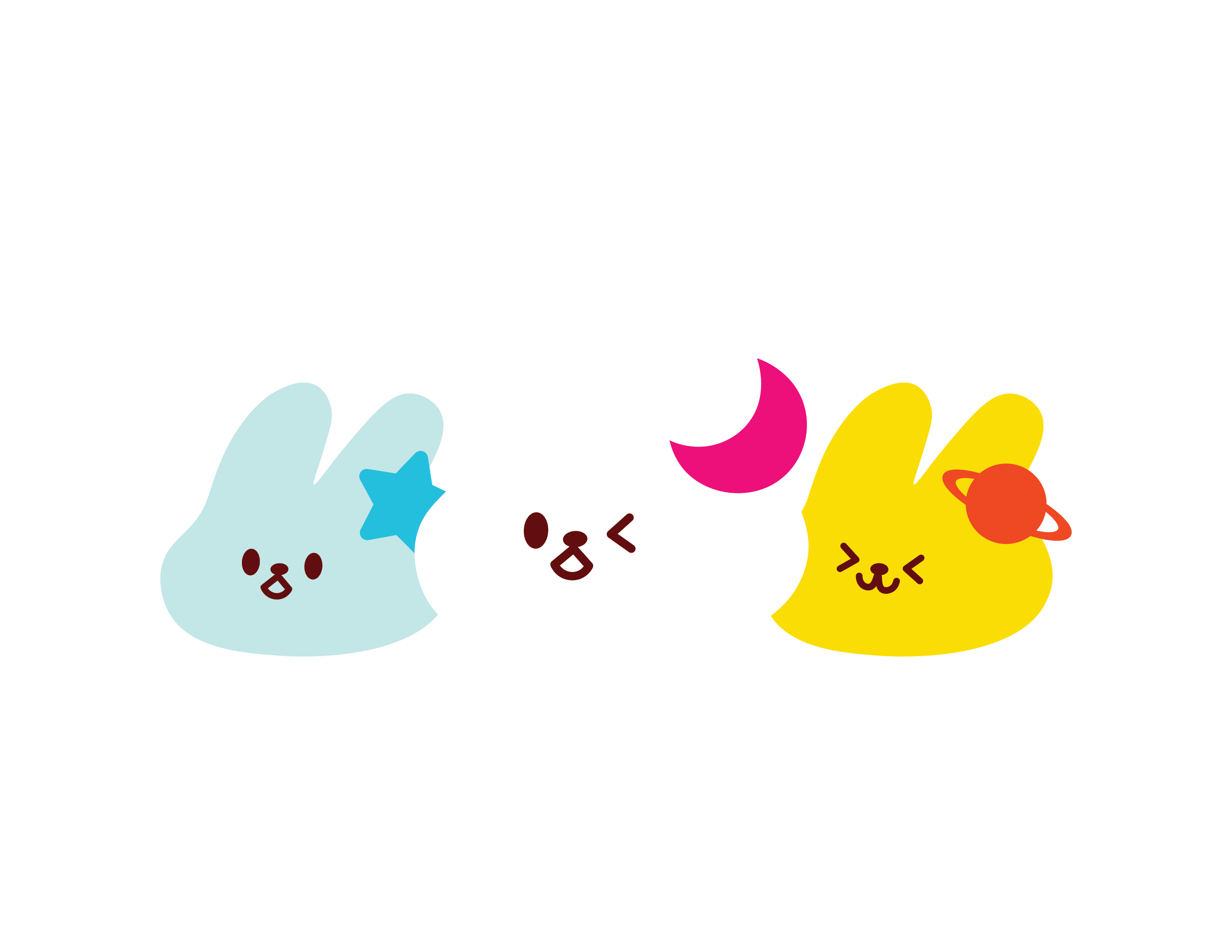 Dalkomi bunny mascots