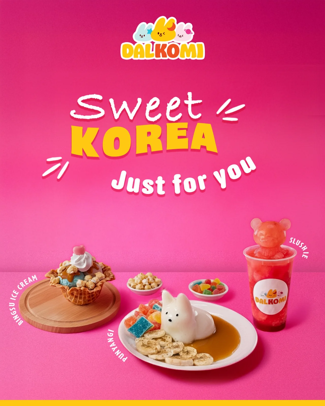 Dalkomi Instagram post: Sweet Korea, just for you